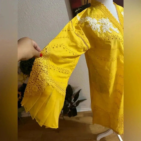 Maria B. Sequined eyelet shirt/dress size L - Picture 7 of 12